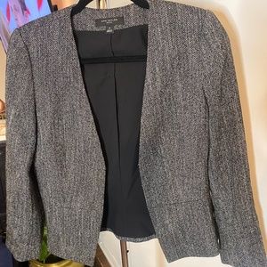 Ann Taylor Peplum Collarless Blazer - 6P